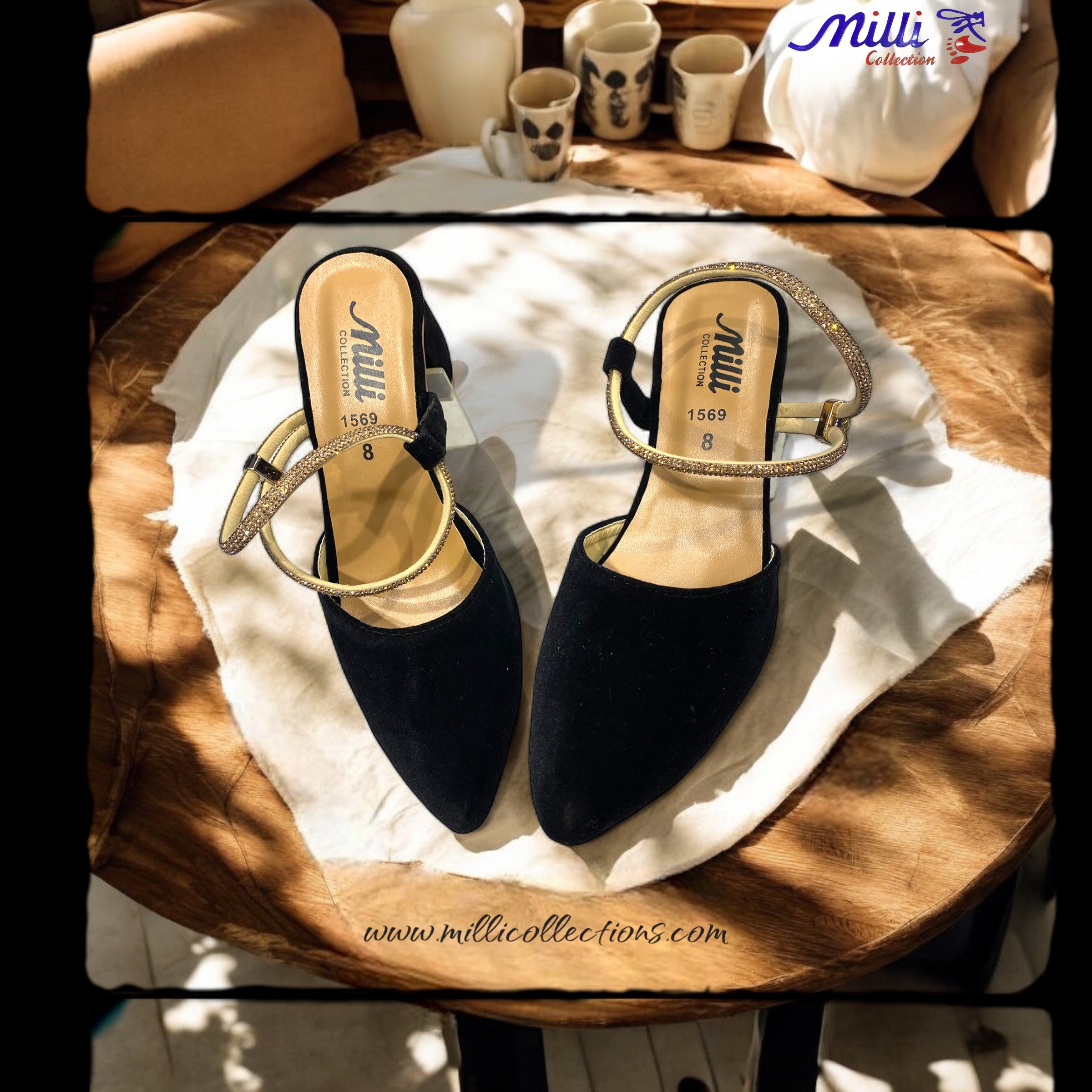 Black Mules by Milli Mm-P-42