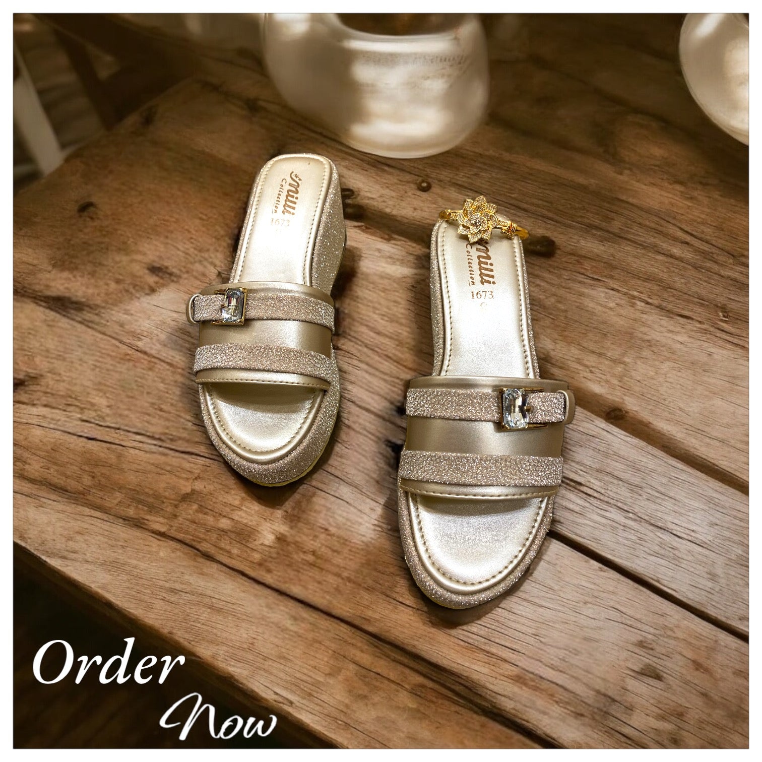 Golden Fancy Wedges Mw-101